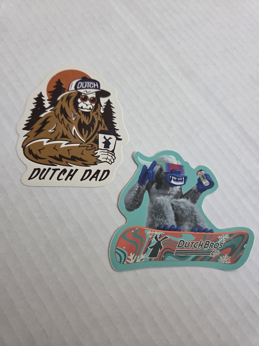 Dutch Bros authentic stickers from previous sticker drops